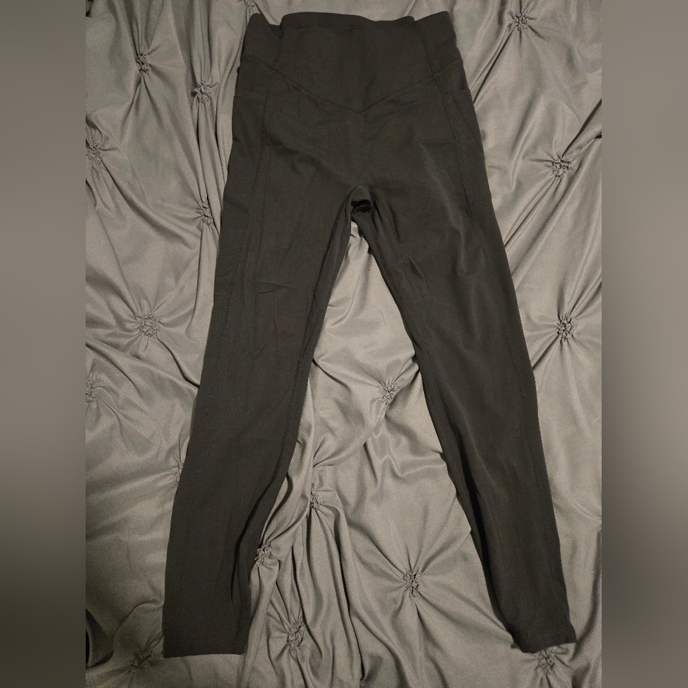 Dark Gray Tummy Control Leggings